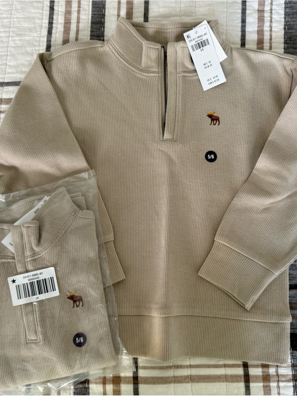 abercrombie kids Quarter-Zip Sweater - 5/6